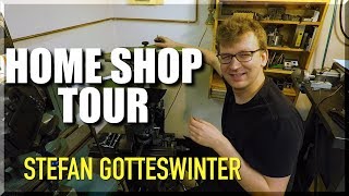 Home Shop Machinist Tour Stefan Gotteswinter [upl. by Tremann]