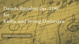 Dancla Rigodon Op 206 for Violin and String Orchestra [upl. by Tybi39]