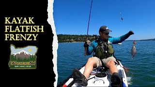 Kayak Fishing  Puget Sound Flat Fish [upl. by Blackington]