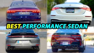 Mercedes S63 AMG vs BMW 7 Series 760i vs Audi S8 vs RS7 vs Porsche Panamera vs EQS AMG vs BMW i7 M70 [upl. by Mert]