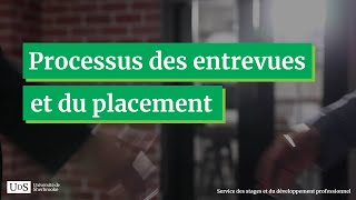 Processus des entrevues et du placement [upl. by Courcy]