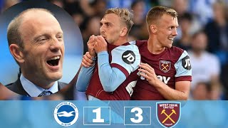 PETER DRURY amp JIM BEGLIN ON BRIGHTON VS WESTHAM 13  ENGLISH COMMENTARY😍🔥 [upl. by Mikihisa467]