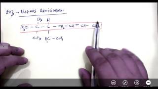 Parte 4  Nomenclatura Hidrocarbonetos  Alcenos e Alcinos Ramificados [upl. by Maxey]
