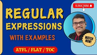 REGULAR EXPRESSIONS IN AUTOMATA THEORY  REGULAR EXPRESSION WITH EXAMPLE  TOC [upl. by Berlinda]