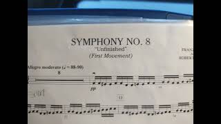 Symphony No 8 quotUnfinishedquot First movement 2nd violin arranged by Robert D McCashin  music [upl. by Leveroni]