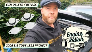 EGR DELETE  BYPASS  L322 36 TDV8 Range Rover [upl. by Immaj]