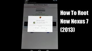 How To ROOT New Nexus 7 2013 Easiest Method [upl. by Tnarud]