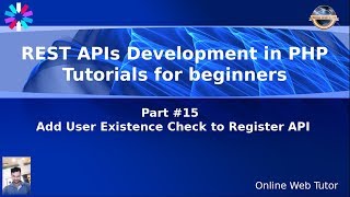 Learn PHP Rest API Development with JWT Token for Beginners 15 Email Existence Check Register API [upl. by Deering594]