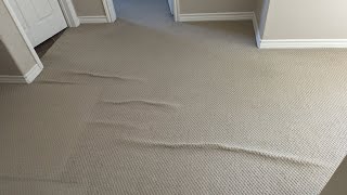 How to restretch a carpet hallway by Hilbrands Carpet Care [upl. by Silvanus]