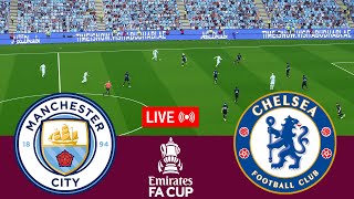 LIVE Manchester City vs Chelsea FA Cup 202324 Full match  Video game simulation [upl. by Rezzani369]