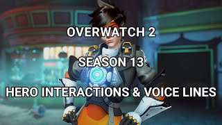 Overwatch 2 Season 13 New Voice Lines amp Hero Interactions Spellbinder OW2 [upl. by Leuamme]