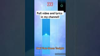 Spooky Scary Skeletons on Piano Tiles 2  Lyrics shorts halloween [upl. by Woolley]