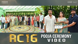 RC16 Pooja Ceremony  Ram Charan  Janhvi Kapoor  Buchi Babu Sana  AR Rahman Mythri Movie Makers [upl. by Kariotta]