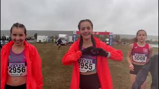 Cross internacional de Atapuerca Burgos 2023Iris María Camacho y Ángela 💪💪💪💚🖤😉🇮🇨🇪🇸✈️ [upl. by Noissap]