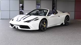 Ferrari 458 Speciale Aperta  Bianco Italia [upl. by Nye497]