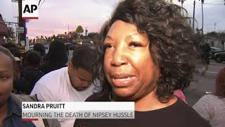 LA Officials say rapper Nipsey Hussle shot dead [upl. by Airolg149]