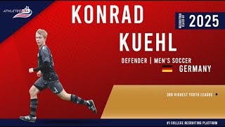 Mens Soccer  Defender  Konrad Kuehl Germany  Recruit 2025 [upl. by Doykos]