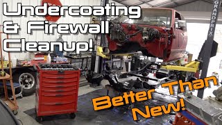 Undercoating The Cab Body Bushing Replacement amp Firewall Cleanup S10 Restomod Ep8 [upl. by Haliek]