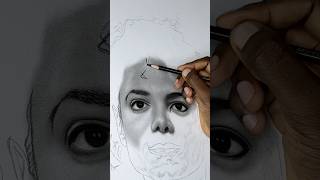 Rate my artwork from 10 to 100  art drawing realism artreveal michaeljackson thriller shorts [upl. by Lesirg]