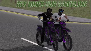 DUO WHEELING  KTM 250 4T  MX BIKES [upl. by Atiuqaj]