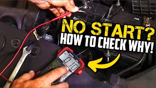 Hard Start Not Starting Click sound Find Out Why  Dead Battery Alternator Starter Test [upl. by Maise]