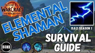 TWW 1102 Elemental Shaman Survival Guide  The War Within  TalentsRotationStatsConsum [upl. by Ertha]