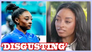 Simone Biles responds to NFL star calling her classy Olympic gesture ‘disgusting’ [upl. by Fisuoy]