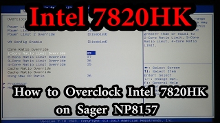 How to Overclock Intel 7820HK on Sager NP8157 to 44 GHz [upl. by Khalil788]