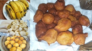 Mauritian Cuisine Banana fritters Recipe  Recette Gateau Banane Mauricien 🍌 [upl. by Leff]