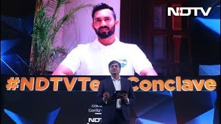 NDTV Tech Conclave 2018 Rapid Fire With Dinesh Kartik [upl. by Adnohral923]