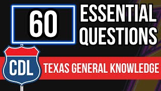 Texas CDL General Knowledge Practice Test 2024 Commercial Drivers License Study Guide [upl. by Firehs]