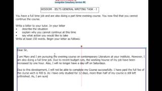 115  IELTS General Writing Task I [upl. by Aikan332]