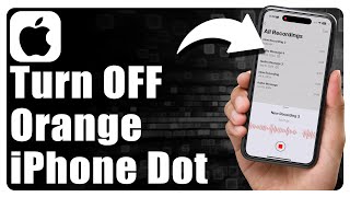 How To Turn Off Orange Dot On iPhone [upl. by Kenleigh]