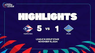 Puerto Rico vs Aruba  202425 Concacaf Nations League Group Stage [upl. by Schweiker]