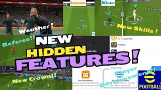 Whats New in eFootball new Update 🔥 Hidden 🔎 Features efootball pes gaming update konami [upl. by Richmal]