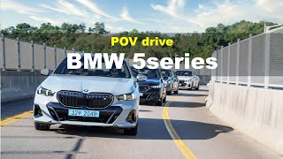 2024 BMW 5 series POV drive [upl. by Hallutama820]