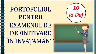 Portofoliul pt DEFINITIVAT  Ce trebuie să conţină [upl. by Adorl]