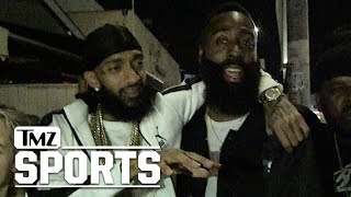 Nipsey Hussle Bros Down w James Harden Youre an LA Legend  TMZ Sports [upl. by Settera]