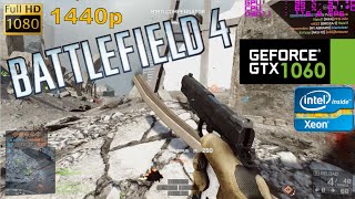 GTX 1060  Battlefield 4  1080p amp 1440p ULTRA Xeon E3 1231v3 [upl. by Retepnhoj]