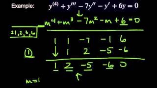 Solving HigherOrder Differential Equations Using the Auxiliary Equation [upl. by Zulch]