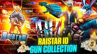 RAISTAR 2024 GUN COLLECTION 😱WORLD BEST COLLECTION  Garena Free Fire [upl. by Ginder]