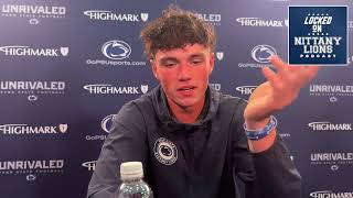 Penn State QB Drew Allar recaps Penn State footballs win over Bowling Green [upl. by Zoltai]