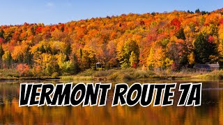 Spectacular Peak Fall Foliage  Vermont Route 7A [upl. by Ahsinauj]