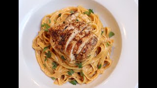 Spicy Chicken Alfredo Pasta Fettuccine Recipe [upl. by Chandal969]