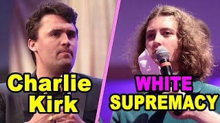 Charlie Kirk DEBUNKS Liberal College Students White Supremacy Argument REACTION [upl. by Suivat258]