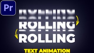 Scrolling Text Animation in Premiere Pro  Rolling Text Animation [upl. by Nanaj]