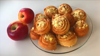 Zawijasy cynamonowe z jabłkami  Apple cinnamon rolls 🍎  سينامون رولز بالتفاح [upl. by Phyllida376]