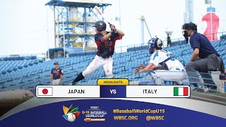 Highlights  Game 9 Japan vs Italy  2024 WBSC U15 Baseball World Cup [upl. by Ariela114]