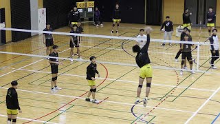 熊本県新人戦 決勝 鎮西 × 熊本工 【スパイク練習】 ｜ [upl. by Ataynek]