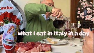 What I eat in a day in ITALY  NONNOs cooking  Easter Eggs hunting [upl. by Donnell871]